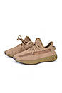 Кросівки чоловічі коричневі Adidas Yeezy Boost 350 v2 Marsh (00550), фото 8