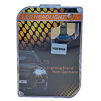 LED-лампи (світлодіодні) 9006 6500K 65W 9-32V 12000Lm (2 шт.) Gumex, зовн. драйвер, універсальна