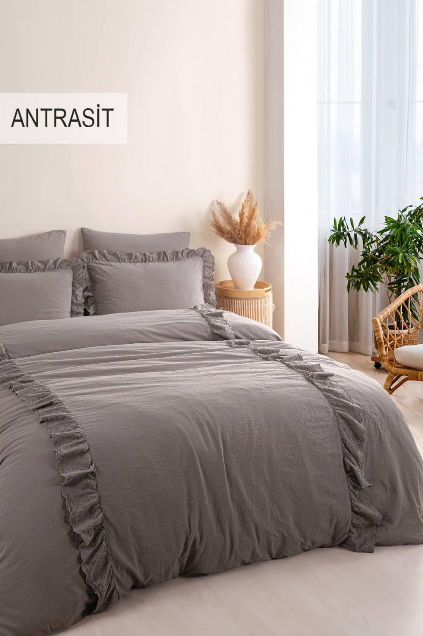 Постільна білизна Istanbul Romantica Antrasit  - Turkey