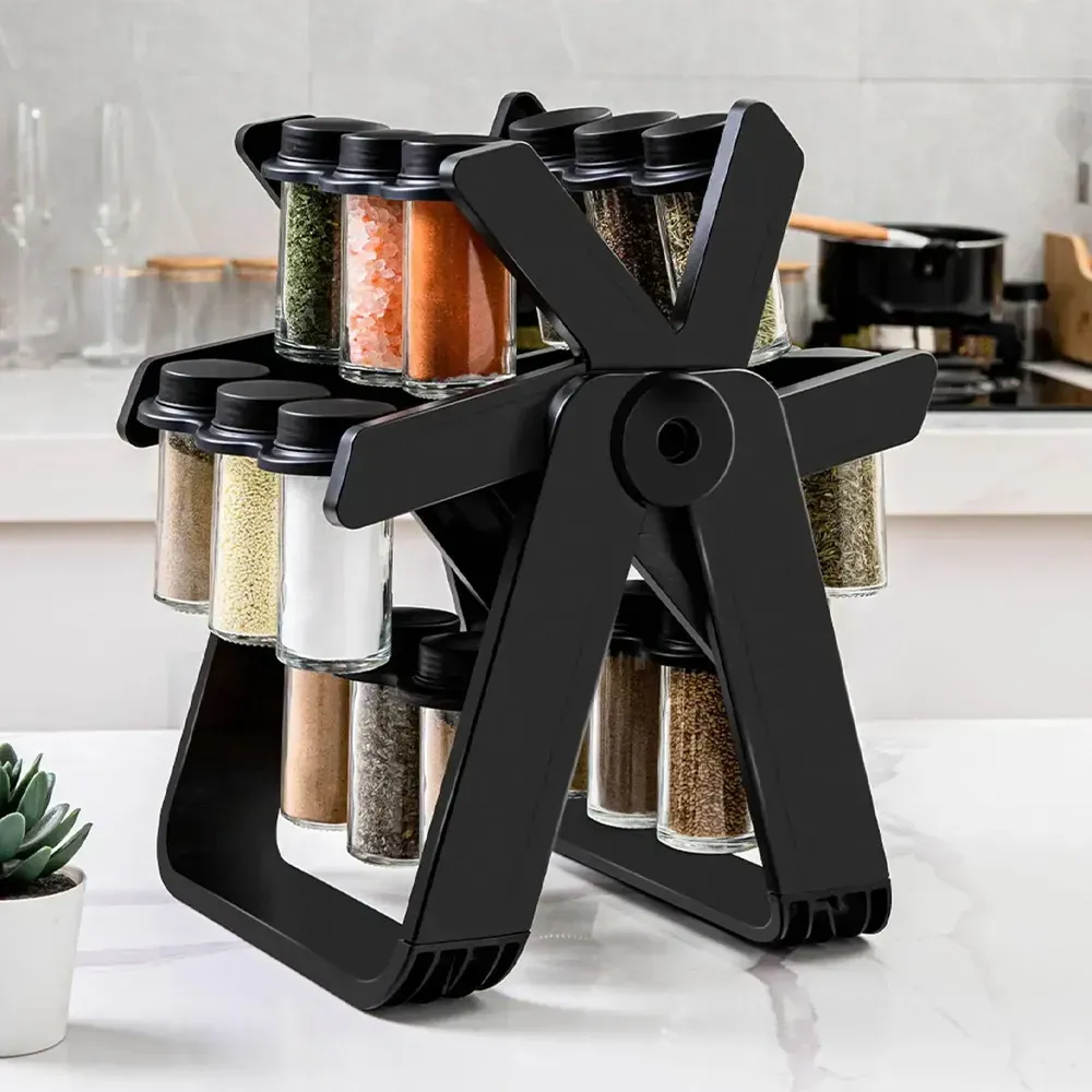 Карусель для спецій 18 баночок на крутній підставці на 360° Spice Rack