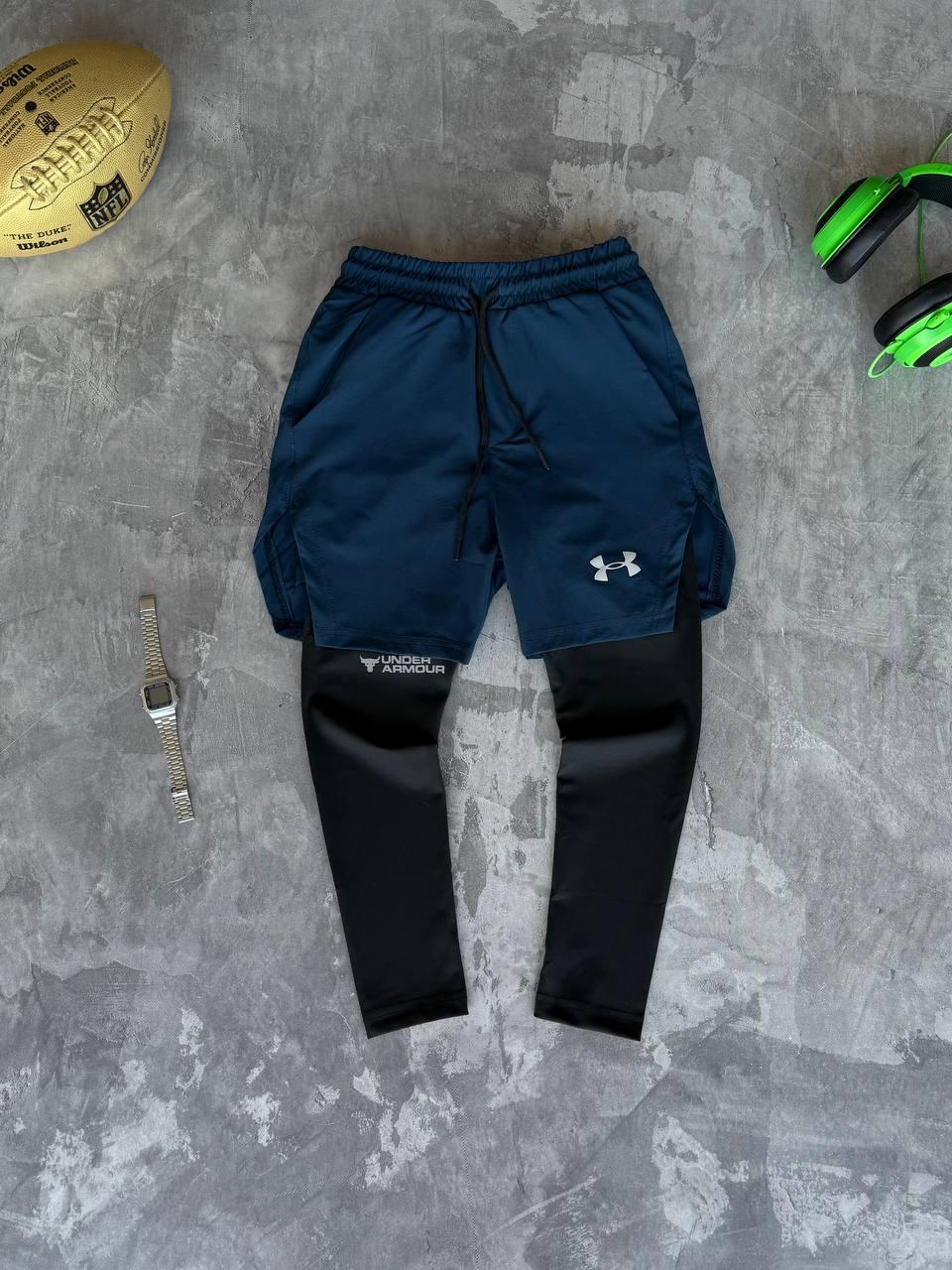 Шорти спортивні чоловічі сині для спорту Under Armour, фото 1