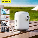 Портативний насос Baseus PocketGo з LED-лампою | Електронасос 230 л/хв, 150 psi, вакуум 3500 Pa, акумулятор 1600 mAh, USB Type-C, фото 5
