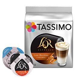 Кава в капсулах L'OR by Tassimo Caramel Latte Macchiato (16 капсул = 8 порцій)