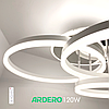 Люстра PROTEA 120W AL6173 ARD біла з хромом Ardero 3000К-6500К 7500Лм світлодіодна з пультом Ø850х195мм, фото 3