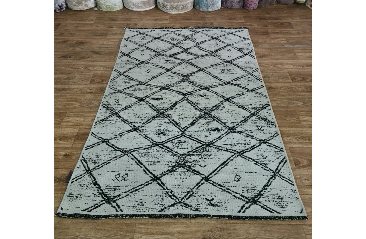 Петльовий, плетений, м'який килим Therapyt 2310 темно - сірий, фото 1