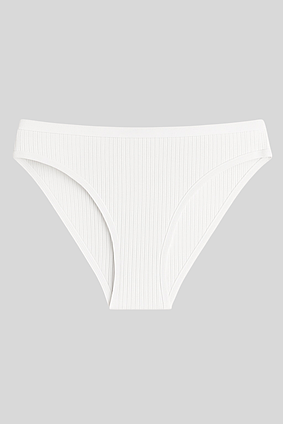 Трусики хіпстери в рубчик бавовняні SMY білий
