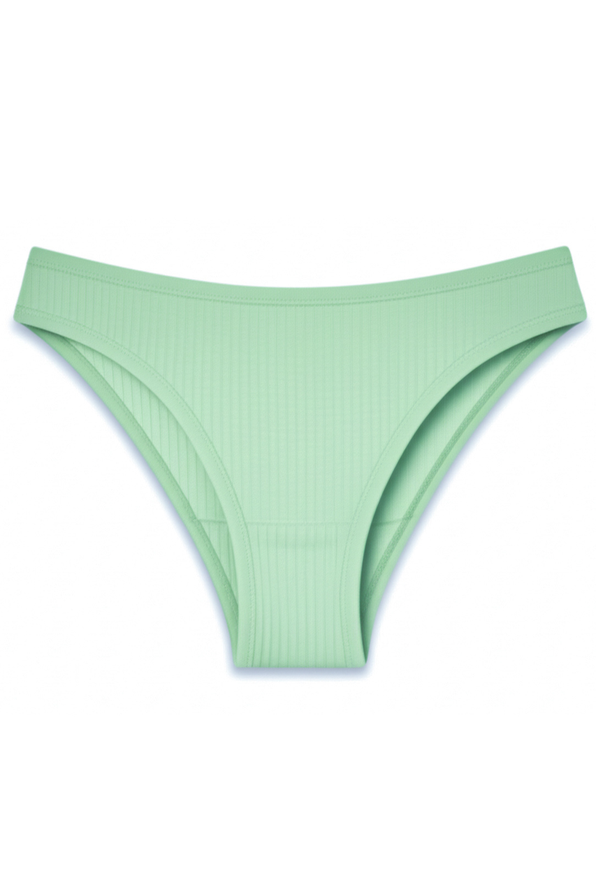 Трусики хіпстери в рубчик бавовняні SMY зелений, фото 1