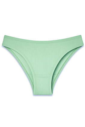 Трусики хіпстери в рубчик бавовняні SMY зелений