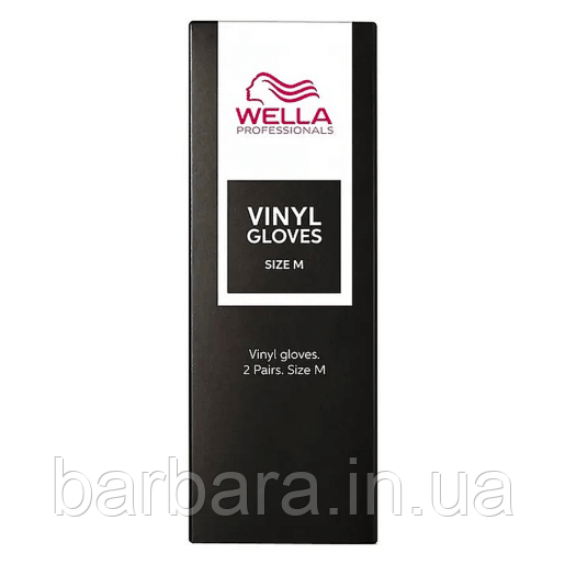 Рукавички багаторазові Wella Protective Gloves Black-2 шт розмір M, фото 1