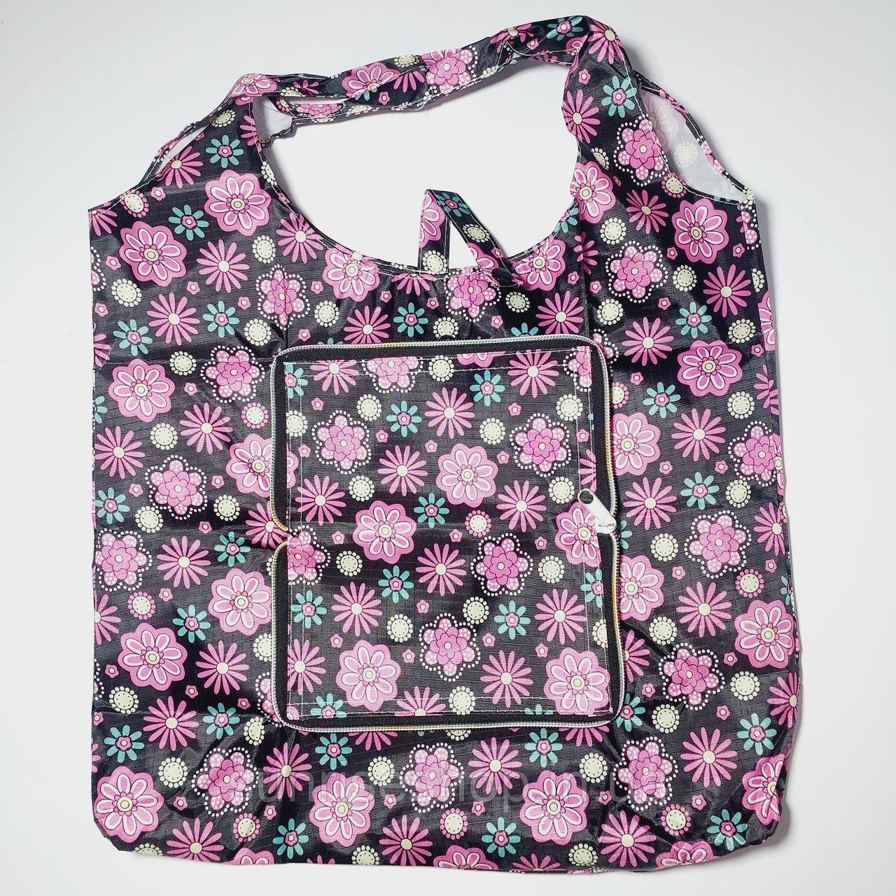 Екосумка з кишенею складається в гаманець забарвлення мікс