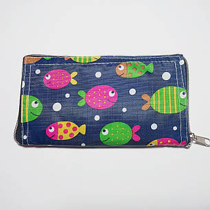 Екосумка з кишенею складається в гаманець забарвлення мікс, фото 2