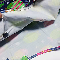 Екосумка з кишенею складається в гаманець забарвлення мікс, фото 4