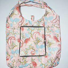 Екосумка з кишенею складається в гаманець забарвлення мікс