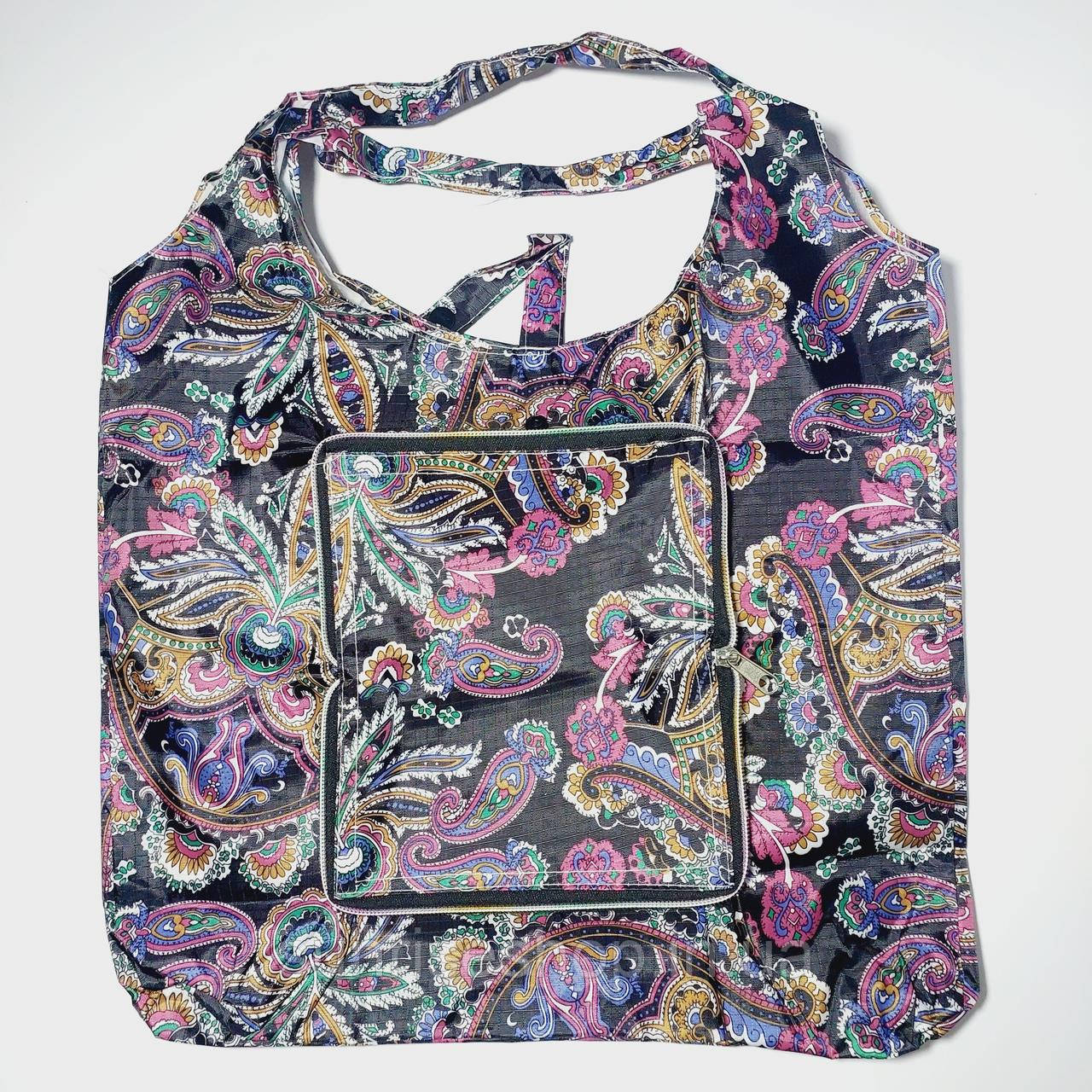 Екосумка з кишенею складаного забарвлення мікс