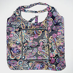 Екосумка з кишенею складається в гаманець забарвлення мікс