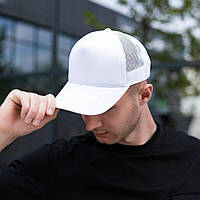 Летняя коттоновая однотонная мужская кепка тракер с сеткой спортивная бейсболка для активного отдыха для парня