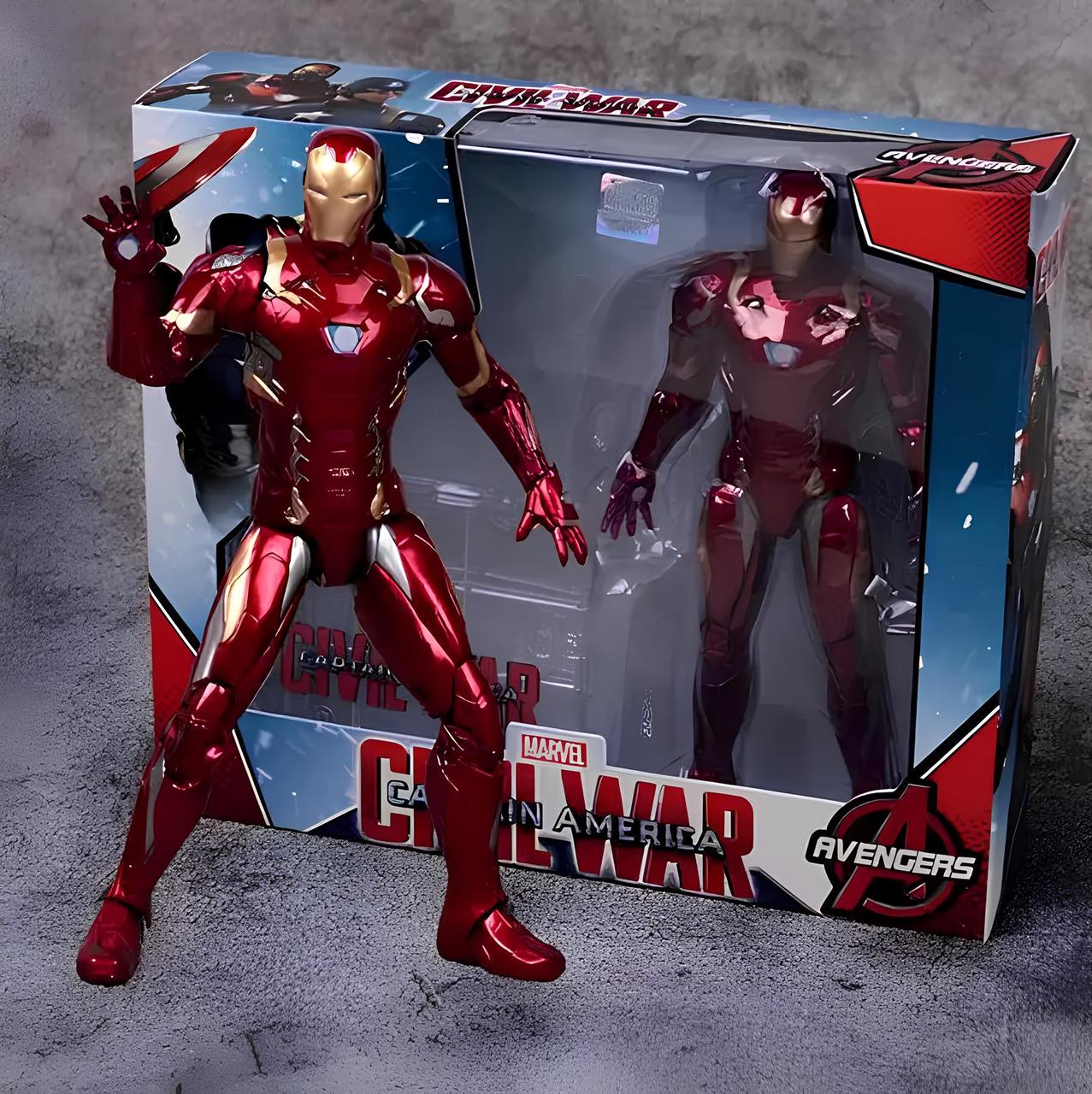 Фігурка Залізна Людина, Марк 46, Месники, Civil War Marvel. 17 см. На підставці. Iron Man
