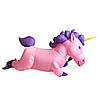 Надувний костюм Єдинорога RESTEQ, Unicorn косплей, костюм рожевої конячки. Єдиноріг надувний 2,5 м, фото 5