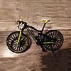 Фінгербайк RESTEQ, Металевий finger bike, Міні гірський фінгербайк, зменшена модель велосипеда 1:10, фото 4