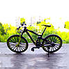 Фінгербайк RESTEQ, Металевий finger bike, Міні гірський фінгербайк, зменшена модель велосипеда 1:10, фото 5