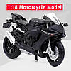 Модель мотоцикла Yamaha YZF-R1 масштаб: 1:18. Іграшковий мотоцикл Ямаха Р1 чорний, фото 5