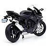 Модель мотоцикла Yamaha YZF-R1 масштаб: 1:18. Іграшковий мотоцикл Ямаха Р1 чорний, фото 6