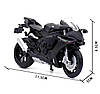 Модель мотоцикла Yamaha YZF-R1 масштаб: 1:18. Іграшковий мотоцикл Ямаха Р1 чорний, фото 7