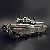 Металевий конструктор Танк Chieftain MK50 1:100. Металева збірна 3D модель танка. 3D пазл Танк Chieftain MK50, фото 10