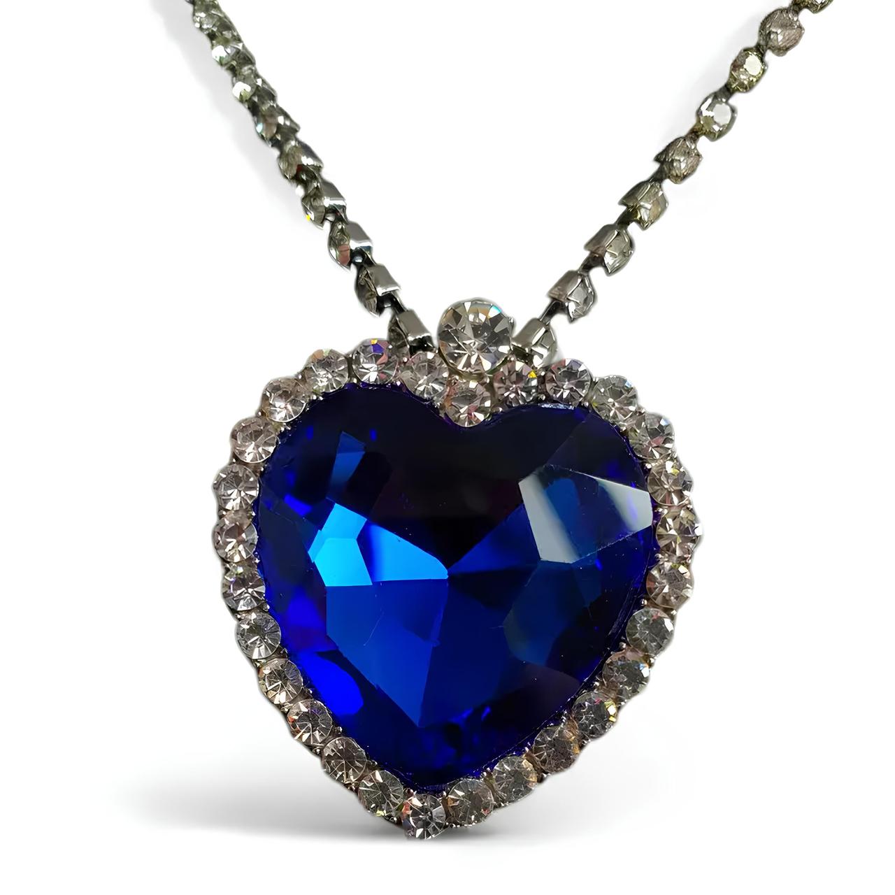 Кулон Серце Океану RESTEQ — підвіска у формі серця з фільму Титанік, стильна ювелірна прикраса для подарунка та колекції, фото 1