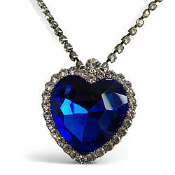 Кулон Серце Океану RESTEQ — підвіска у формі серця з фільму Титанік, стильна ювелірна прикраса для подарунка та колекції