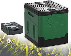 Складаний туристичний туалет | Портативний біотуалет для кемпінгу, подорожей, заторів, риболовлі, фестивалів | До 150 кг | Зелений