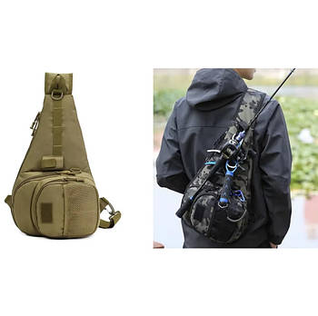 Сумка для рибальських снастей водонепроникна AND-6 зелена Лучшая цена