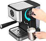 Кавомашина IAGREEA Espresso 20 Бар | Напівавтоматична еспресо-машина з капучинатором | Кавоварка для дому, латте, капучино, фото 3