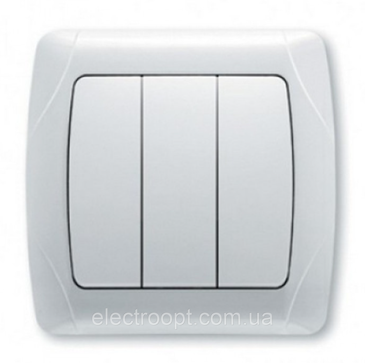 Вимикач 3-кл VIKO Carmen (білий)