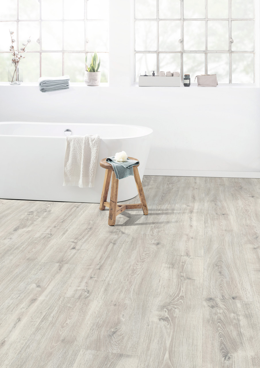 Водостійка підлога EGGER AquaDura+ Дуб волтем білий 33 клас, фото 1