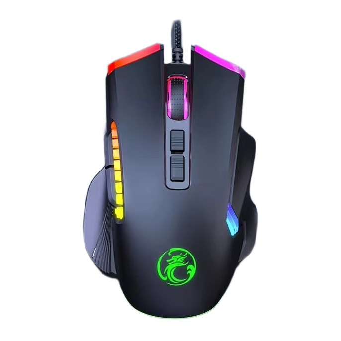 Ігрова комп'ютерна миша iMICE T70 провідна з RGB підсвічуванням USB Black (3_06440), фото 1