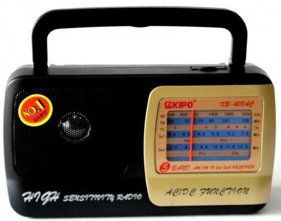 Портативний радіоприймач Kipor KB — 408AC на батарейках (5294)