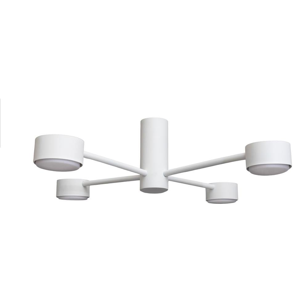 Люстра стельова MSK Electric Copter на чотири круглі плафони під лампи GX53 біла NL 8041-4 WH 620х150мм