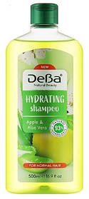 Шампунь DeBa Natural Beauty зволожуючий яблуко та алое 500 мл