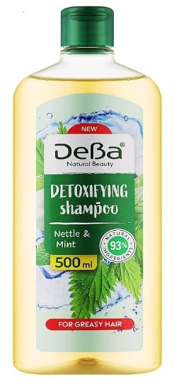 Шампунь DeBa Natural Beauty кропива та екстрактом м'яти 500 мл, фото 1