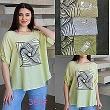 Жіноча сорочка матеріал бавовна розмір 48-56 колір показаний на зображенні в пакованні від 8 шт.