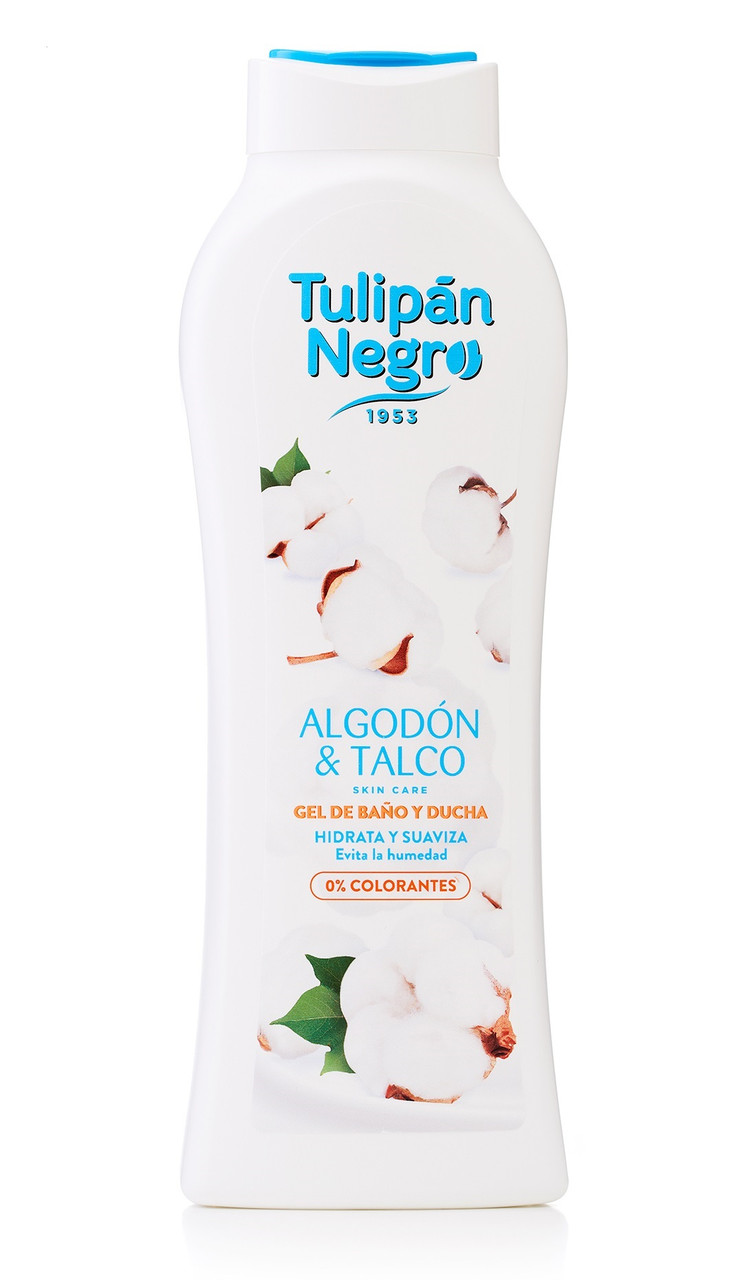 Гель для душу Tulipan Negro Бавовна та тальк 650 мл, фото 1