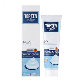 Крем для гоління Top Ten Dynamic для чутливої шкіри 100 мл