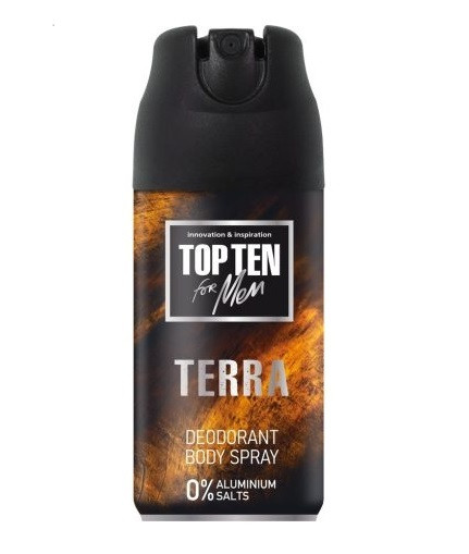 Дезодорант Top Ten для чоловіків Terra (спрей) 150 мл, фото 1