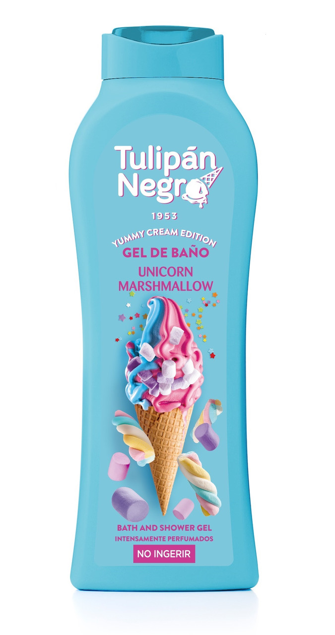 Гель для душу Tulipan Negro Yummy Cream Зефірний єдиноріг 650 мл, фото 1