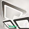 Люстра VIVID 177W AL6168 ARD біла Ardero 3000К-6500К 16500Lm LED світлодіодна з пультом ДУ 540х540х125мм квадрати, фото 9