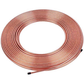 Труба мідна 1м 1/4'' (D=6mm, бухта 45м) Halcor (продаж кратний 5м)