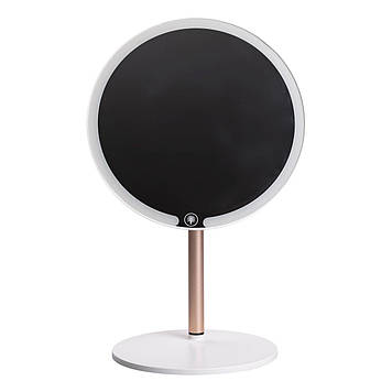 Дзеркало косметичне з підсвічуванням кругле настільне Ø21 см для макіяжу Біле HP-10-7AW