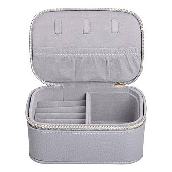 Скринька для прикрас з еко шкіри на блискавці міні органайзер для ювелірних виробів HP-5-26G