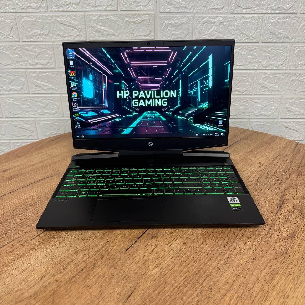 Б/в Ігровий ноутбук Б-клас HP Pavilion Gaming 15-dk1035nr 15.6" 1920x1080| i5-10300H| 16GB RAM| 512GB SSD| GTX 1050 3GB